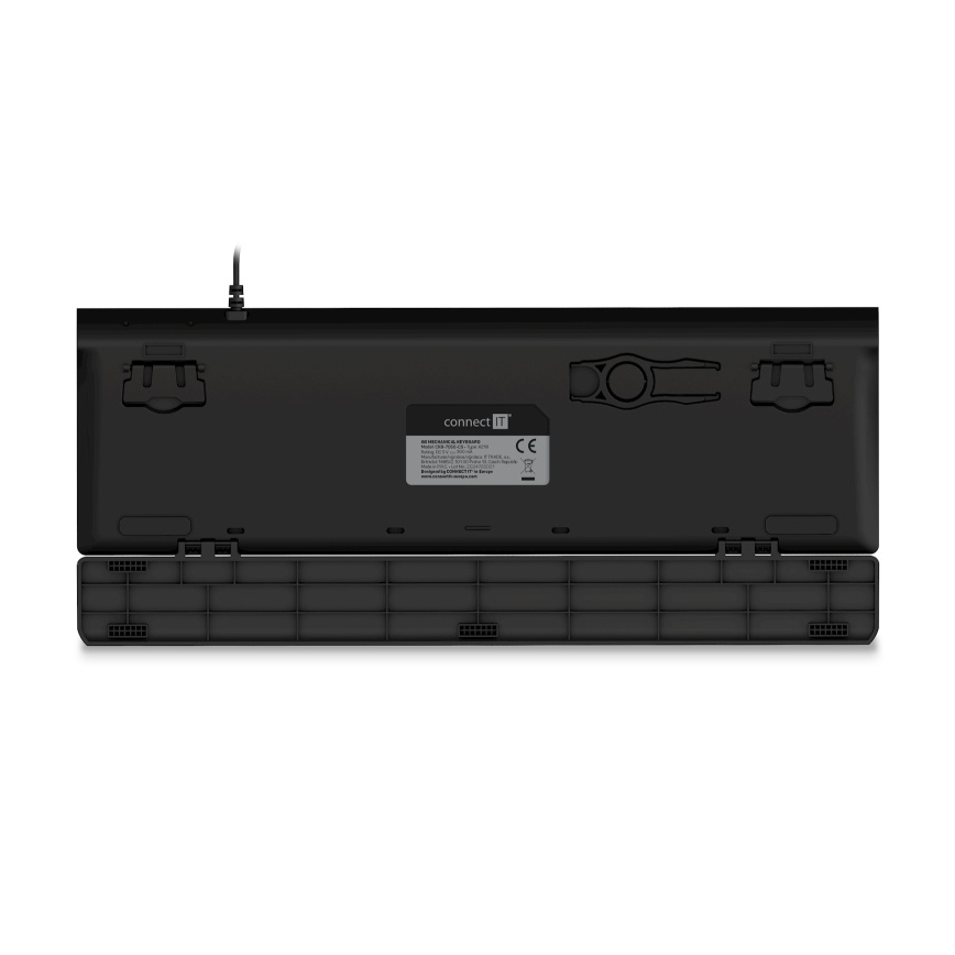 CONNECT IT CKB-7050-CS - LED RGB Bedraad gamingtoetsenbord met CZ/SK-lokalisatie zwart