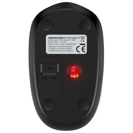 CONNECT IT CKM-4500-CS - Clavier et souris sans fil 1000 DPI avec localisation CZ/SK 1xAAA + 1xAA noir