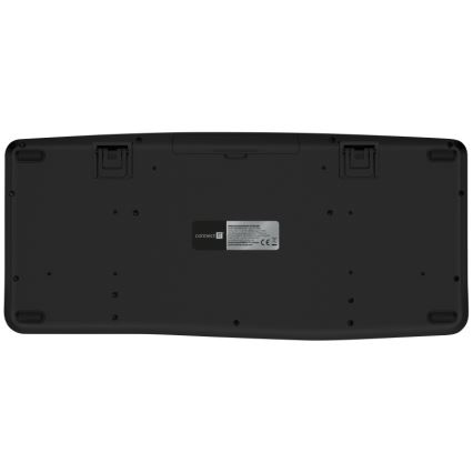 CONNECT IT CKM-6010-CS - Ergonomisch draadloos toetsenbord en muis 800/1200/1600/2400 DPI met CZ/SK-lokalisatie 1xAA + 2xAAA zwart