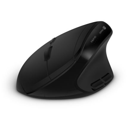 CONNECT IT CKM-6010-CS - Ergonomisch draadloos toetsenbord en muis 800/1200/1600/2400 DPI met CZ/SK-lokalisatie 1xAA + 2xAAA zwart