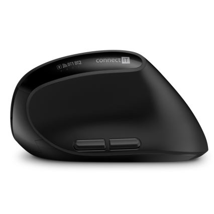 CONNECT IT CKM-6010-CS - Ergonomisch draadloos toetsenbord en muis 800/1200/1600/2400 DPI met CZ/SK-lokalisatie 1xAA + 2xAAA zwart