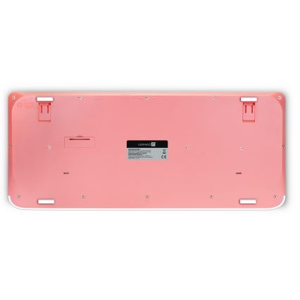 CONNECT IT CKM-7801-CS - Clavier et souris sans fil 1200 DPI avec localisation CZ/SK 1xAAA + 1xAA blanc/rose