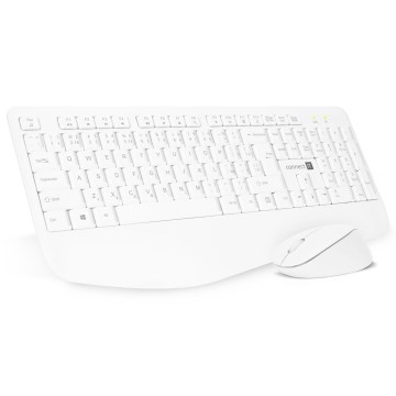 CONNECT IT CKM-7804-CS - Draadloos toetsenbord en muis 1200 DPI met CZ/SK-lokalisatie 1xAAA + 1xAA wit