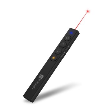 CONNECT IT CLP-2050-BK - Draadloze presentator met laserpointer 1xAAA