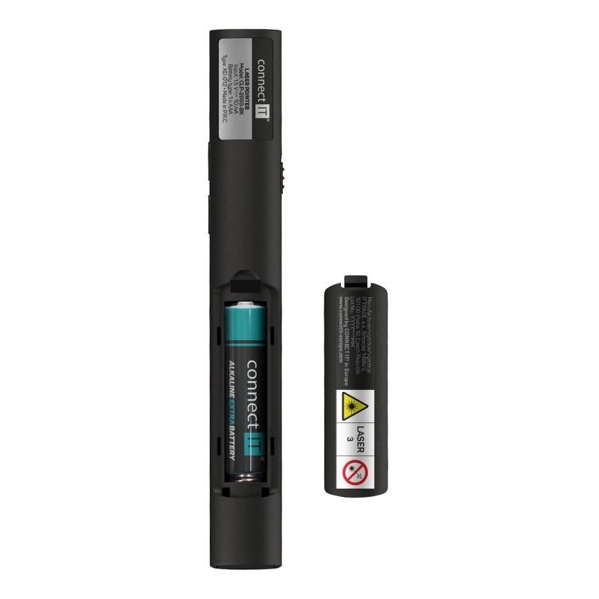 CONNECT IT CLP-2050-BK - Draadloze presentator met laserpointer 1xAAA