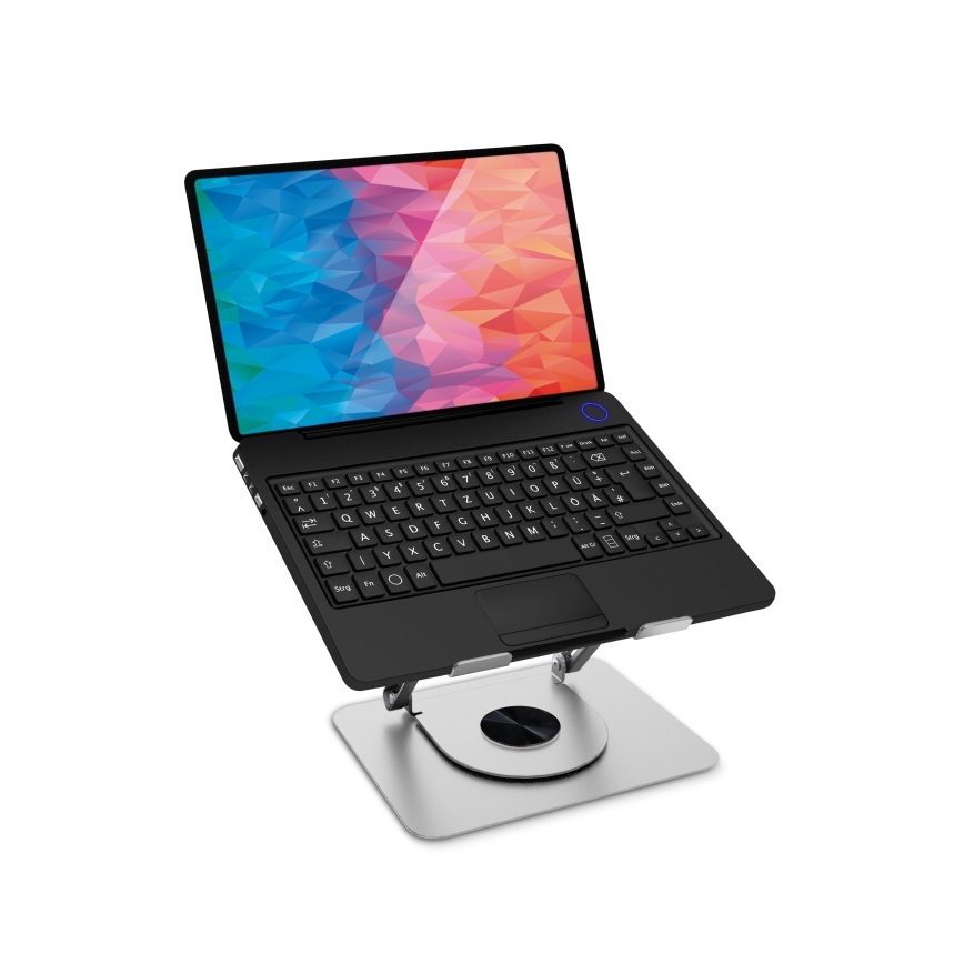 CONNECT IT CMF-2100-SL - Draaibare laptopstandaard zilver