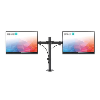 CONNECT IT CMF-3203-BK - Universele houder voor 2 monitoren 13-32” zwart