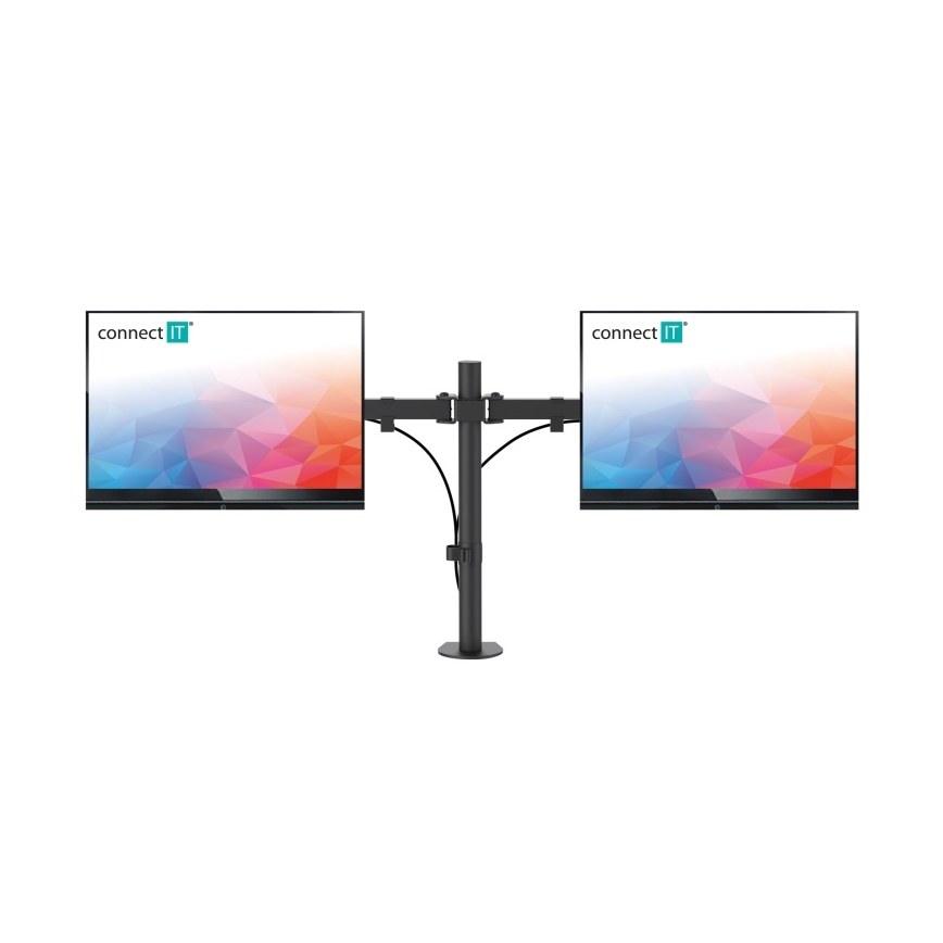 CONNECT IT CMF-3203-BK - Universele houder voor 2 monitoren 13-32” zwart