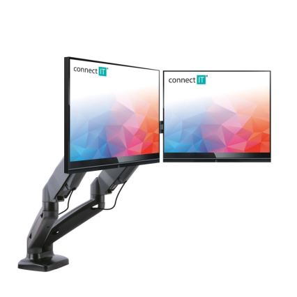 CONNECT IT CMF-3207-BK - Universele houder voor 2 monitoren 13-27” zwart
