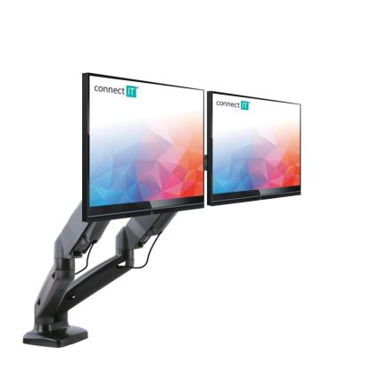 CONNECT IT CMF-3207-BK - Universele houder voor 2 monitoren 13-27” zwart