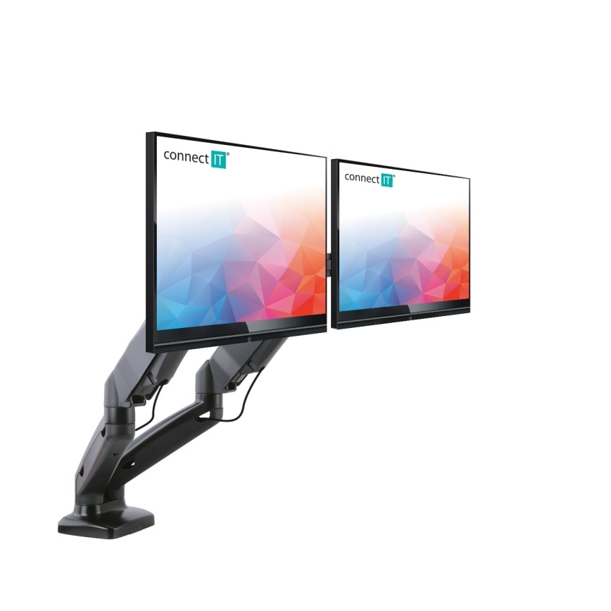 CONNECT IT CMF-3207-BK - Universele houder voor 2 monitoren 13-27” zwart