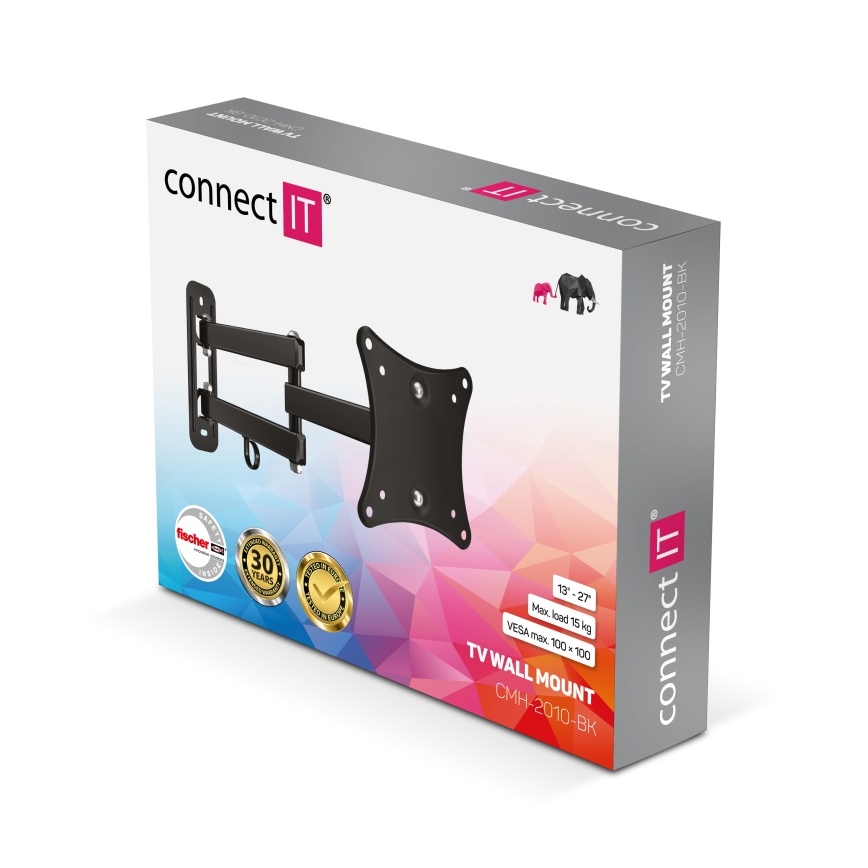 CONNECT IT CMH-2010-BK - Support mural pour TV 13-27” noir