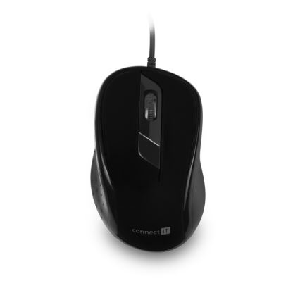 CONNECT IT CMO-1200-BK - Bedrade muis 1000 DPI zwart