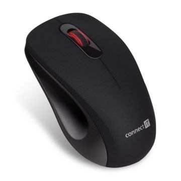 CONNECT IT CMO-2230-BK - Draadloze stille muis MUTE 1200 DPI 1xAA zwart