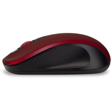 CONNECT IT CMO-2230-RD - Draadloze stille muis MUTE 1200 DPI 1xAA zwart/rood