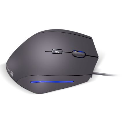 CONNECT IT CMO-2500-BK - Souris filaire ergonomique Verti Wire 1000/1600 DPI noire