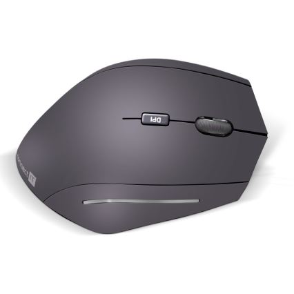 CONNECT IT CMO-2510-BK - Ergonomische draadloze Verti Wireless-muis, 800/1200/1600 DPI, 2xAAA, zwart