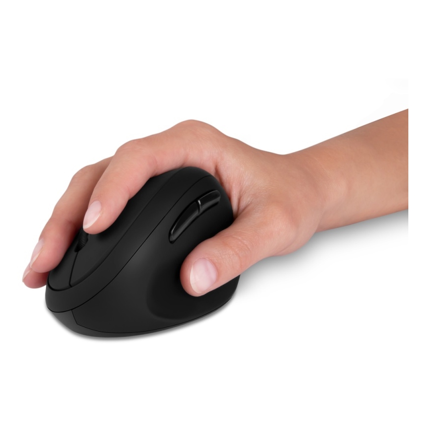 CONNECT IT CMO-2600-BK - Ergonomische draadloze muis 800/1200/1600 DPI 1xAA zwart