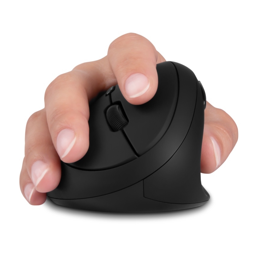 CONNECT IT CMO-2600-BK - Ergonomische draadloze muis 800/1200/1600 DPI 1xAA zwart