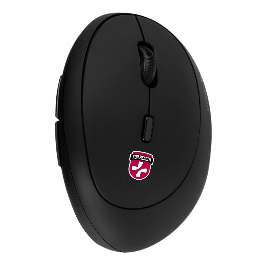 CONNECT IT CMO-2600-BK - Ergonomische draadloze muis 800/1200/1600 DPI 1xAA zwart