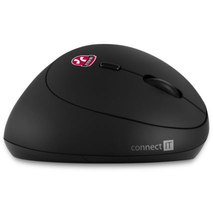 CONNECT IT CMO-2600-BK - Ergonomische draadloze muis 800/1200/1600 DPI 1xAA zwart