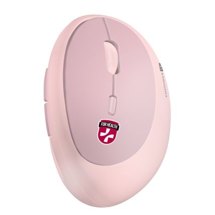 CONNECT IT CMO-2600-PK - Ergonomische draadloze muis 800/1200/1600 DPI 1xAA roze