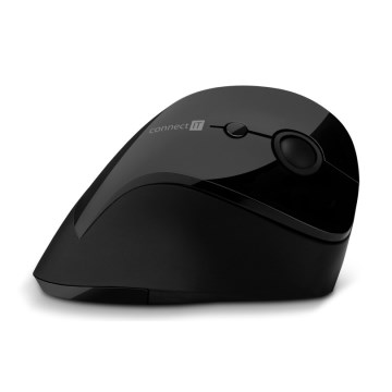CONNECT IT CMO-2700-BK - Ergonomische draadloze muis 800/1200/1600 DPI 1xAA zwart