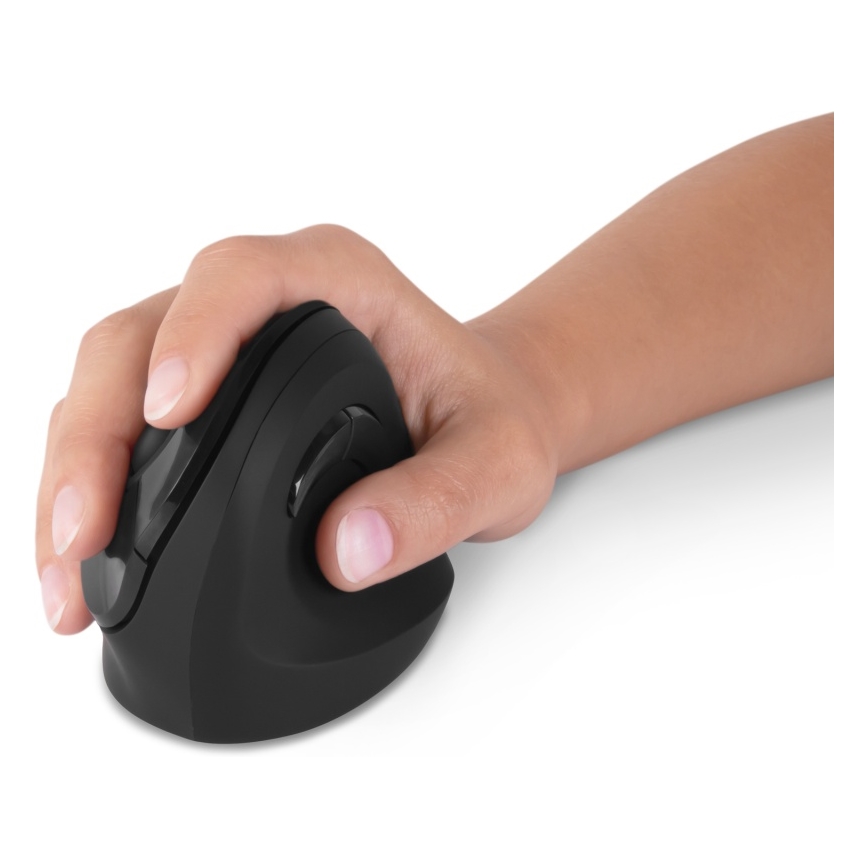 CONNECT IT CMO-2700-BK - Ergonomische draadloze muis 800/1200/1600 DPI 1xAA zwart