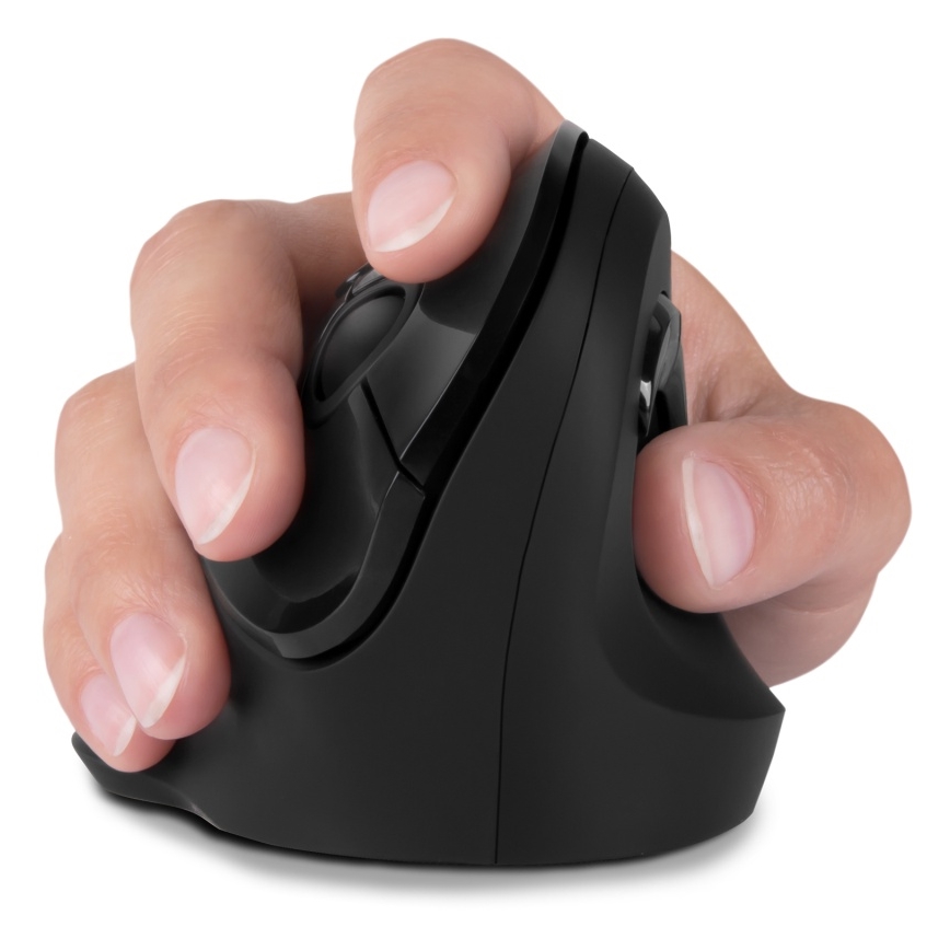CONNECT IT CMO-2700-BK - Ergonomische draadloze muis 800/1200/1600 DPI 1xAA zwart