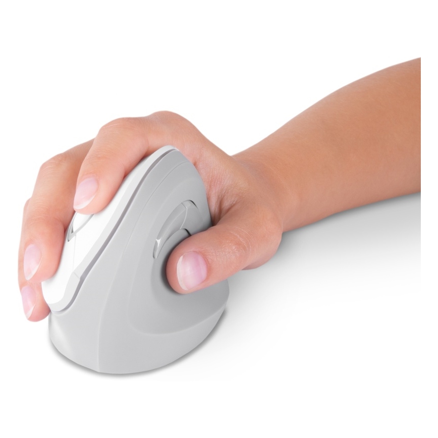 CONNECT IT CMO-2700-WH - Ergonomische draadloze muis 800/1200/1600 DPI 1xAA wit