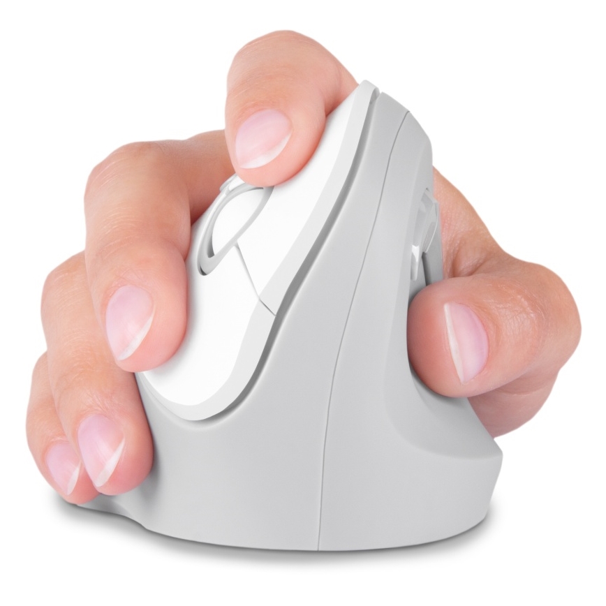 CONNECT IT CMO-2700-WH - Ergonomische draadloze muis 800/1200/1600 DPI 1xAA wit