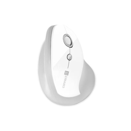 CONNECT IT CMO-2700-WH - Ergonomische draadloze muis 800/1200/1600 DPI 1xAA wit