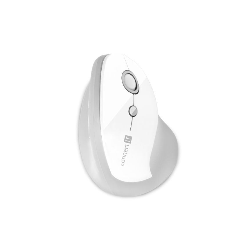 CONNECT IT CMO-2700-WH - Ergonomische draadloze muis 800/1200/1600 DPI 1xAA wit