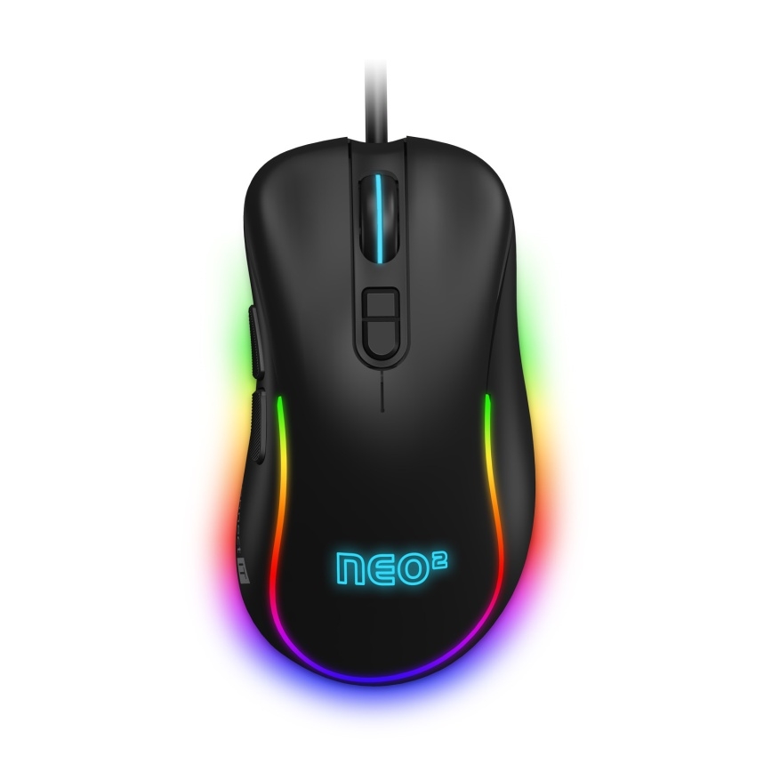 CONNECT IT CMO-3589-BK - LED RGB Bedrade gaming muis 200-7200 DPI zwart