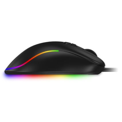 CONNECT IT CMO-3589-BK - LED RGB Bedrade gaming muis 200-7200 DPI zwart