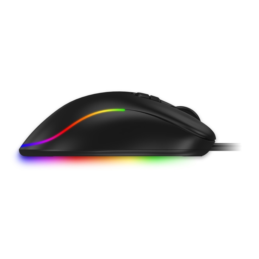 CONNECT IT CMO-3589-BK - LED RGB Bedrade gaming muis 200-7200 DPI zwart