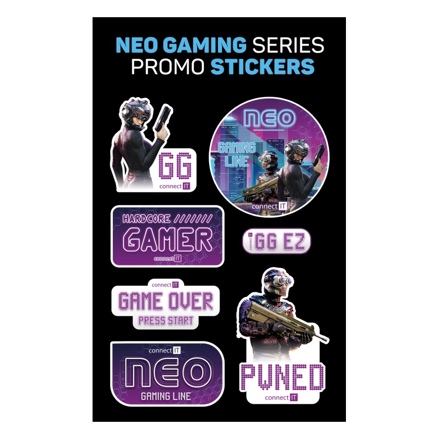 CONNECT IT CMO-3591-BK - LED RGB Bedrade gamingmuis 500-7200 DPI zwart