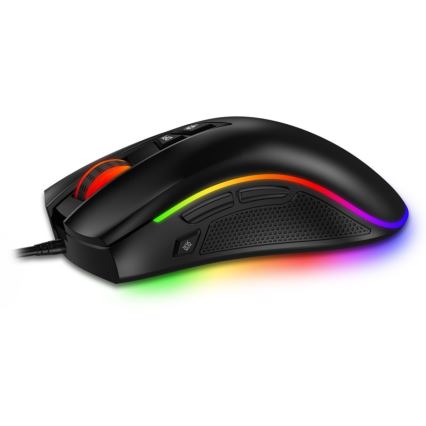 CONNECT IT CMO-3591-BK - LED RGB Bedrade gamingmuis 500-7200 DPI zwart