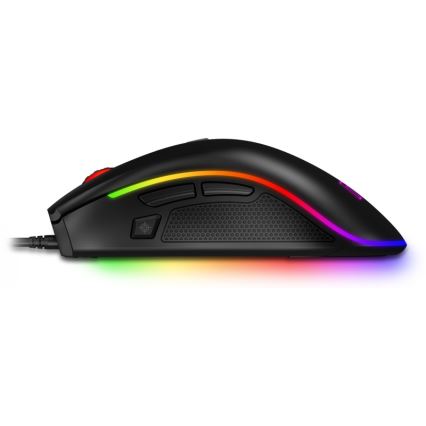 CONNECT IT CMO-3591-BK - LED RGB Bedrade gamingmuis 500-7200 DPI zwart