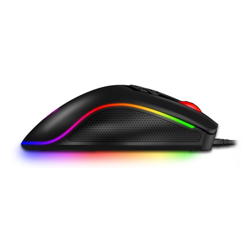 CONNECT IT CMO-3591-BK - LED RGB Bedrade gamingmuis 500-7200 DPI zwart