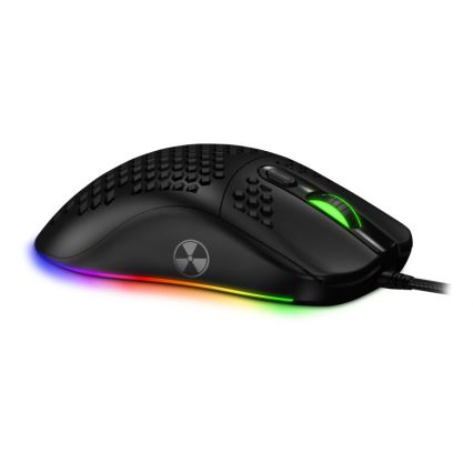 CONNECT IT CMO-5511-BK - LED RGB Bedrade gamingmuis 200-12800 DPI zwart