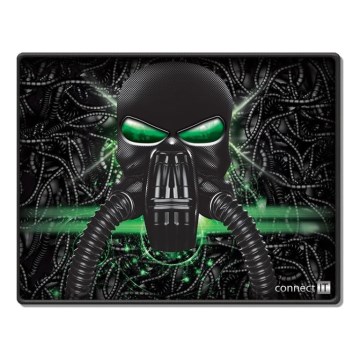 CONNECT IT CMP-1100-SM - Muismat 32x24,5 cm zwart/groen