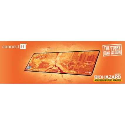CONNECT IT CMP-1140-LG - Mat voor toetsenbord en muis 88,6x24,5 cm oranje