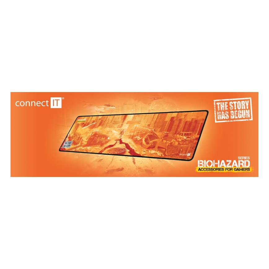 CONNECT IT CMP-1140-LG - Mat voor toetsenbord en muis 88,6x24,5 cm oranje