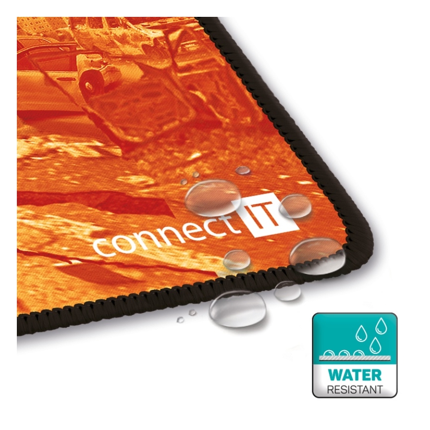 CONNECT IT CMP-1140-LG - Mat voor toetsenbord en muis 88,6x24,5 cm oranje