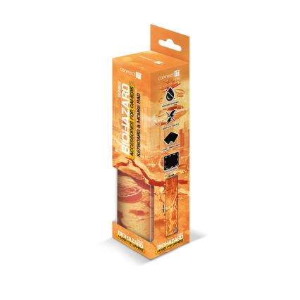 CONNECT IT CMP-1140-LG - Mat voor toetsenbord en muis 88,6x24,5 cm oranje