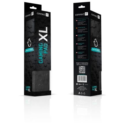 CONNECT IT CMP-2000-XL - Mat voor toetsenbord en muis 79,5x34,5 cm zwart