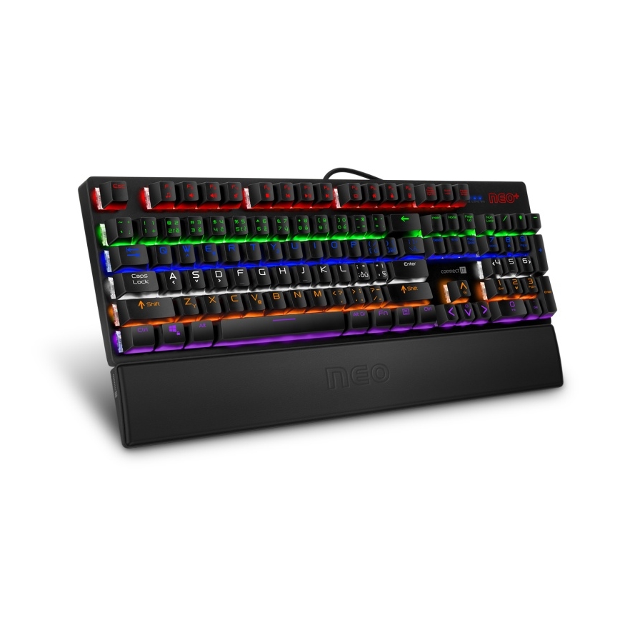 CONNECT IT CMP-3590-LG - Ergonomische toetsenbordmat zwart