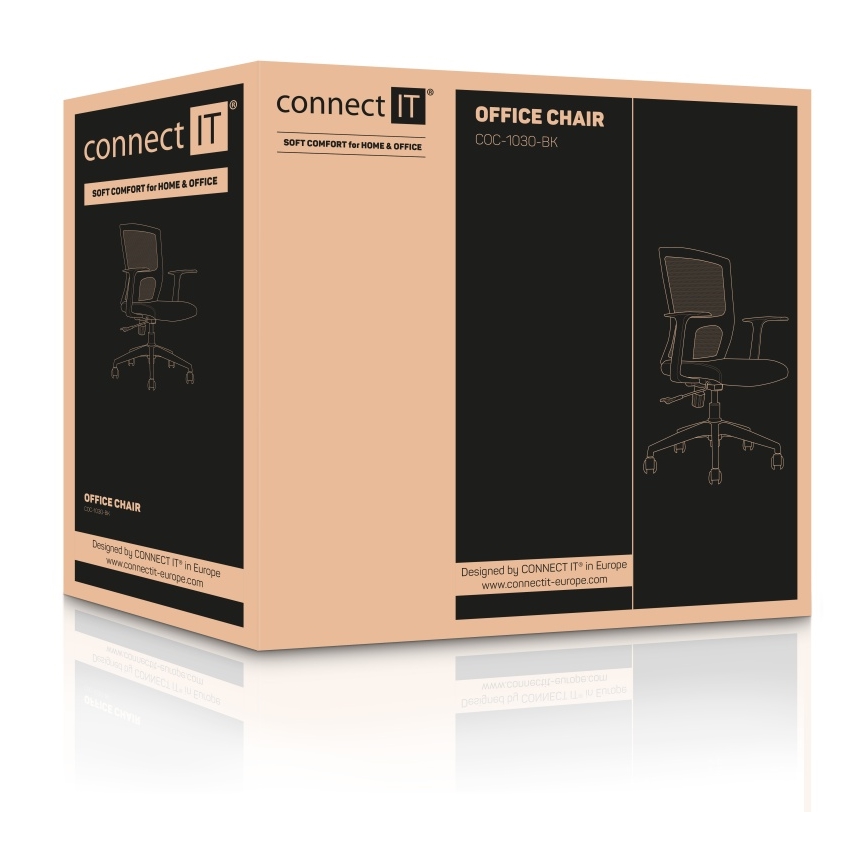 CONNECT IT COC-1030-BK - Chaise de bureau ForHealth BetaPro noir