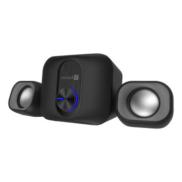 CONNECT IT CSP-2100-BK - LED Set luidsprekers met subwoofer 11W/5V zwart